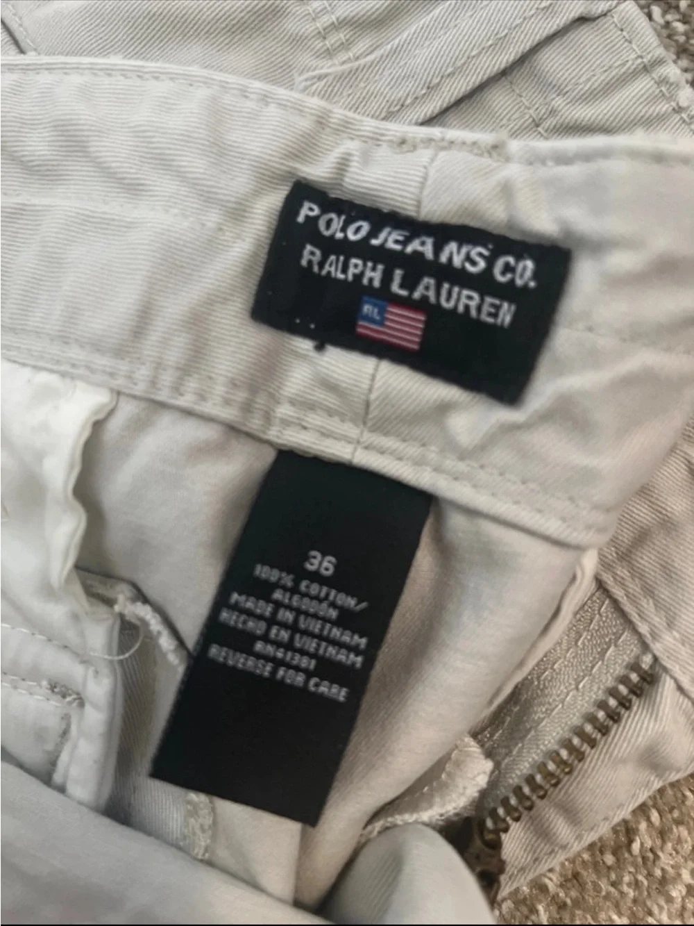 Ralph Lauren Men's Cargo Shorts in beige